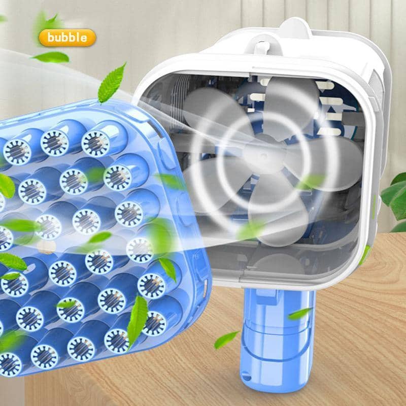36-Hole Automatic Gatling Bubble Machine - Blue - view 4