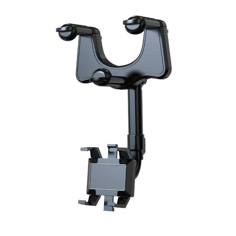 360 Degree Rotatable Retractable Car Phone Holder for Rearview Mirror - view 2
