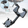 360 Degree Rotatable Retractable Car Phone Holder for Rearview Mirror - view 4