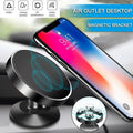 360-Degree Rotating Car Phone Holder Dashboard Mount Stand - Silver - view 2