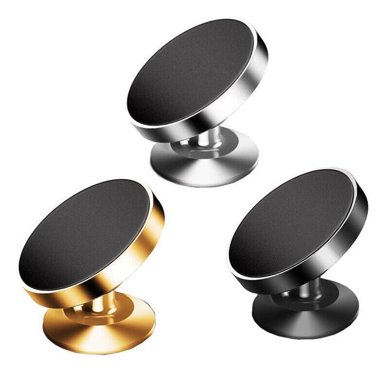 360-Degree Rotating Car Phone Holder Dashboard Mount Stand - Silver - view 3