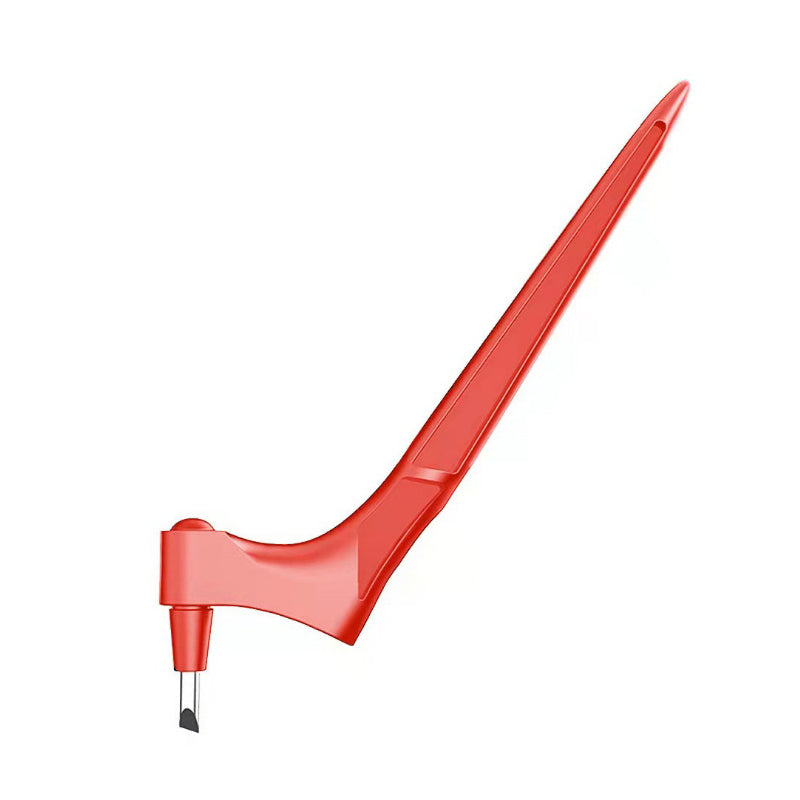 360-Degree Rotating Craft Cutting Tool with 30° Stainless Steel Blade - Red