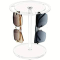 360 Degree Rotating Eyeglasses Display Stand, Clear Acrylic Desktop Holder - 1 Layer