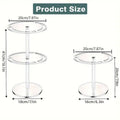 360 Degree Rotating Eyeglasses Display Stand, Clear Acrylic Holds 24 Pairs - 2 Layers - view 4