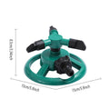 360 Degree Rotating Garden Sprinkler with Three Spray Arms - Blue - view 4