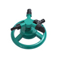 360 Degree Rotating Garden Sprinkler with Three Spray Arms - Green