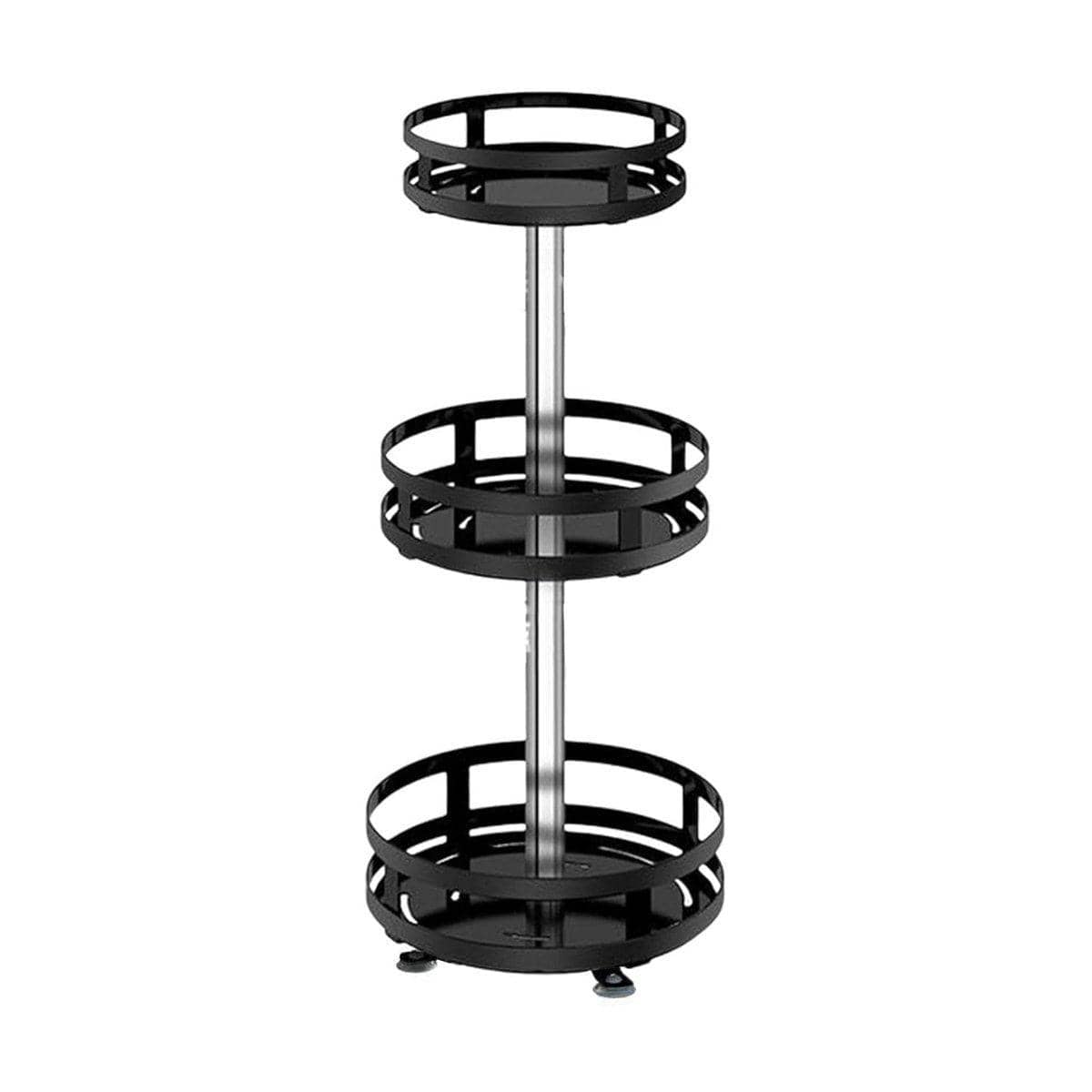 360-Degree Rotating Kitchen Spice Rack Countertop Organiser - Triple Layer