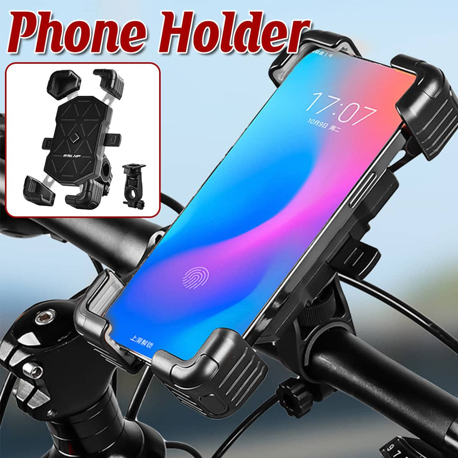 360 Degree Rotating Phone Holder Handlebar Mount for Motorcycles and Bicycles