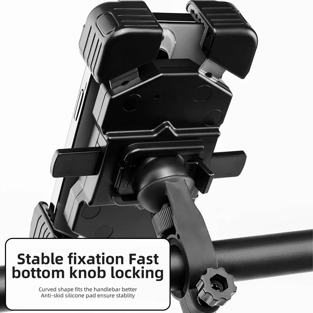 360 Degree Rotating Phone Holder Handlebar Mount for Motorcycles and Bicycles - view 4