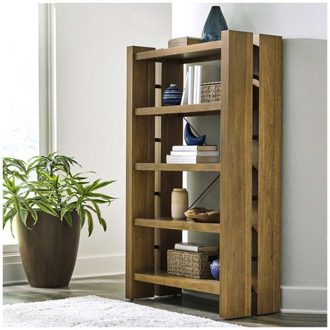 Universal Broadmoore Bookcase W 965 x H 1651 mm, Adjustable Shelves, Rubberwood - SuperSaverAU - view 1