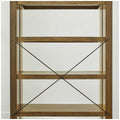 Universal Broadmoore Bookcase W 965 x H 1651 mm, Adjustable Shelves, Rubberwood - SuperSaverAU - view 6
