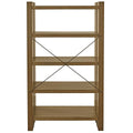 Universal Broadmoore Bookcase W 965 x H 1651 mm, Adjustable Shelves, Rubberwood - SuperSaverAU - view 2