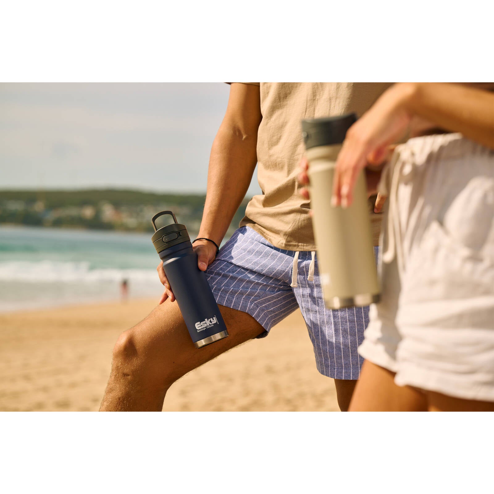 Esky 700ml Navy Burleigh Double Wall Insulated Drink Bottle