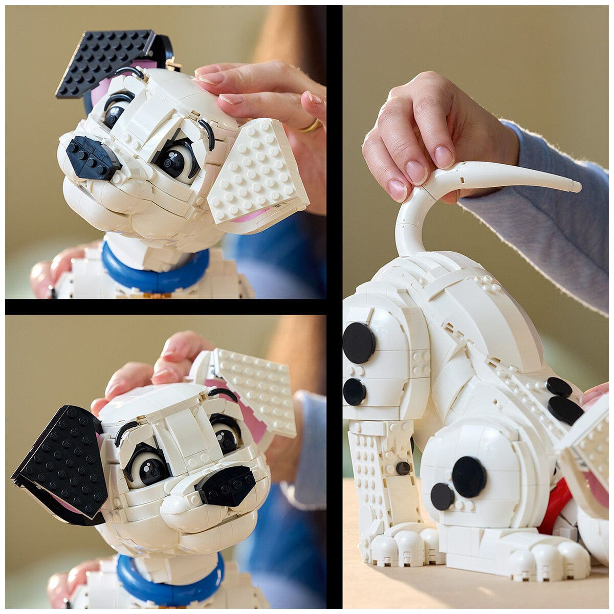 LEGO Disney 101 Dalmatians Puppy 43269 Building Set | Customisable Dalmatian | 1,722 Pieces | Nostalgic Gift for Disney Fans