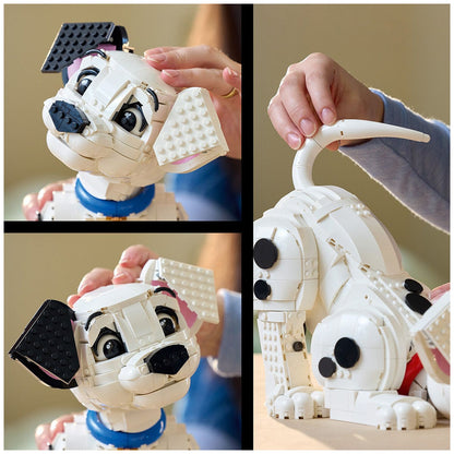 LEGO Disney 101 Dalmatians Puppy 43269 Building Set | Customisable Dalmatian | 1,722 Pieces | Nostalgic Gift for Disney Fans