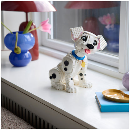 LEGO Disney 101 Dalmatians Puppy 43269 Building Set | Customisable Dalmatian | 1,722 Pieces | Nostalgic Gift for Disney Fans