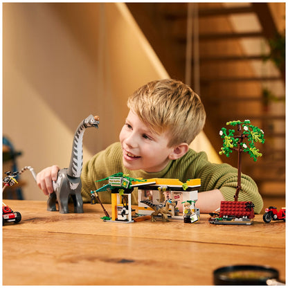 LEGO Jurassic World Raptor And Titanosaurus Tracking Mission 76973 Building Kit with 582 Pieces, Dinosaur Figures, and Interactive Play Options