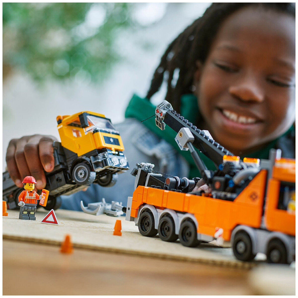 LEGO City Heavy-Duty Recovery Tow Truck With Crane 60467, 793 Pieces, Ages 8+, Working Crane, Winch, Dump Truck, 3 Minifigures