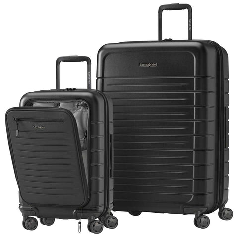 Samsonite Variate 2 Piece Luggage Set Black, Large & Carry On, TSA Lock, 10 Year Warranty - SuperSaverAU - view 2