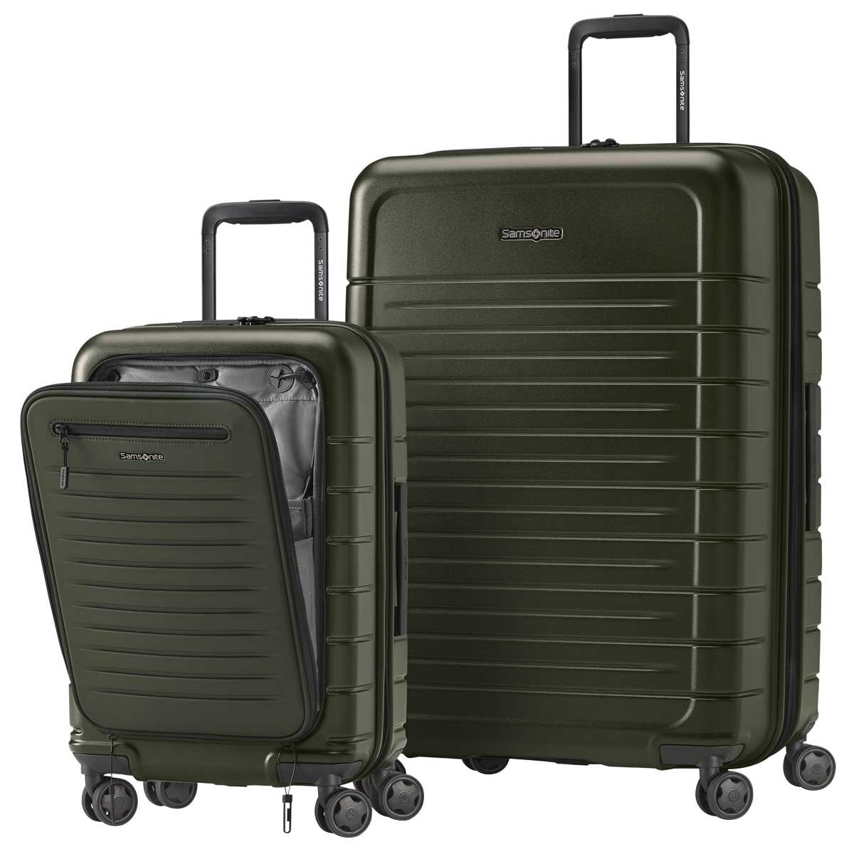 Samsonite Variate 2 Piece Luggage Set Olive - Large & Carry On, TSA Lock, 10 Year Warranty - SuperSaverAU - view 2