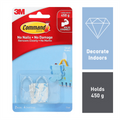 Command Small Clear Hooks - 2 Pack - Plastic - Damage-Free Hanging - SuperSaverAU - view 2