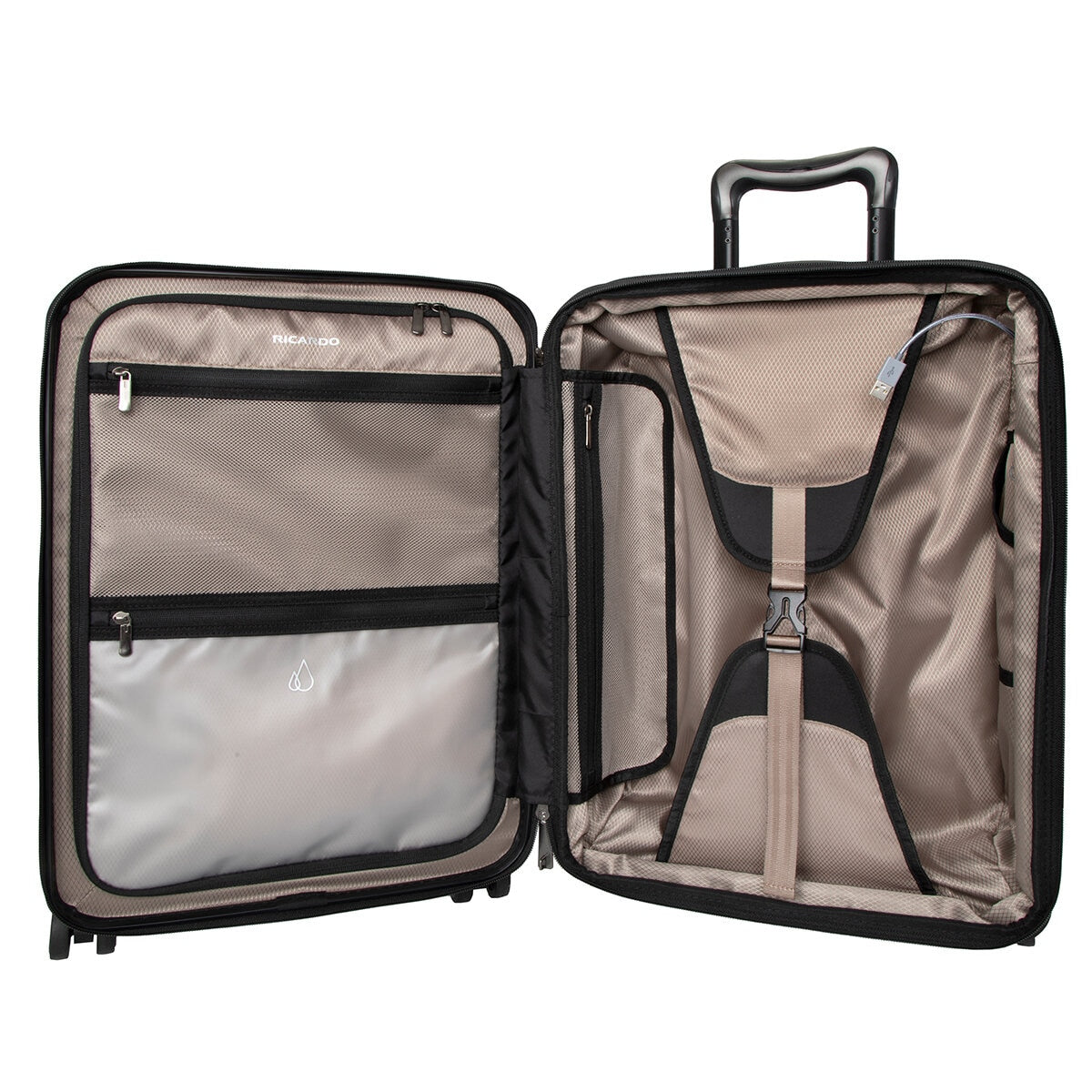 Ricardo Beverly Hills Mission Bay 3 Piece Luggage Set, 100% Polycarbonate, USB Charging Port, TSA Locks - SuperSaverAU - view 4