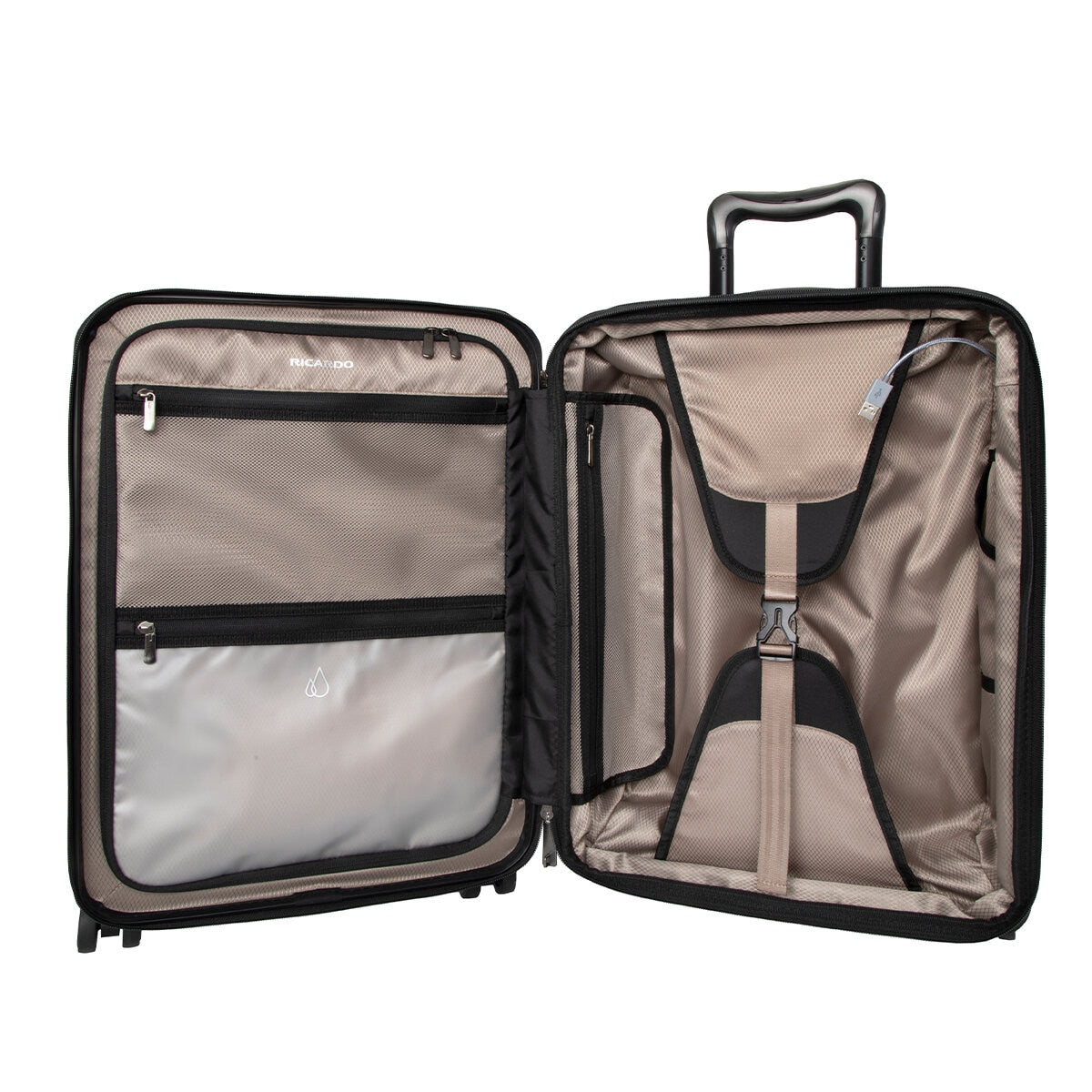 Ricardo Beverly Hills Mission Bay 3 Piece Luggage Set, 100% Polycarbonate, USB Charging Port, TSA Locks - SuperSaverAU - view 3