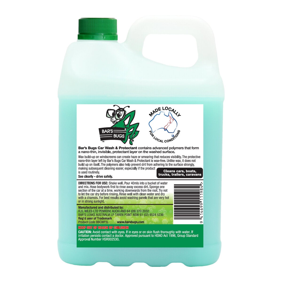 Bar's Bugs 3 Litre Wax Free Car Wash and Paint Protectant Bug Remover — image 2
