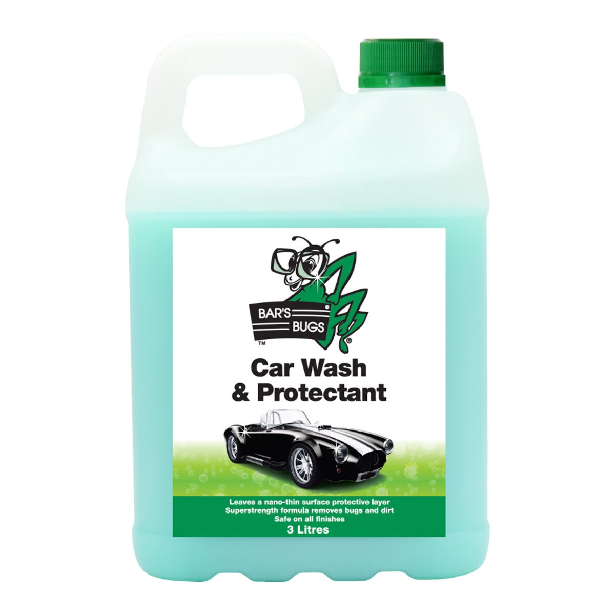 Bar's Bugs 3 Litre Wax Free Car Wash and Paint Protectant Bug Remover