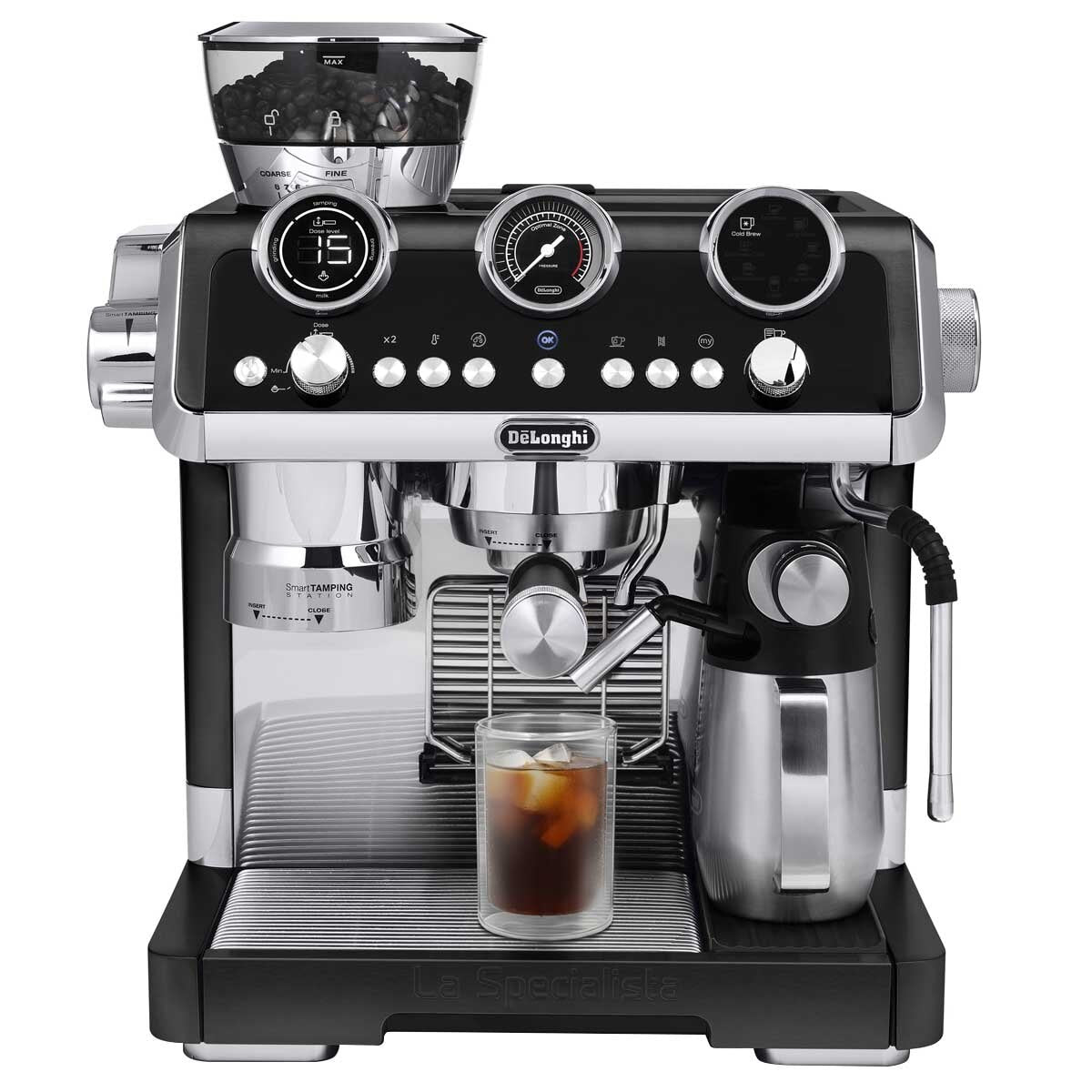 De'Longhi La Specialista Maestro EC9865BM Cold Brew & Espresso Machine with Cold Extraction Technology, Sensor Grinding, and LatteCrema System