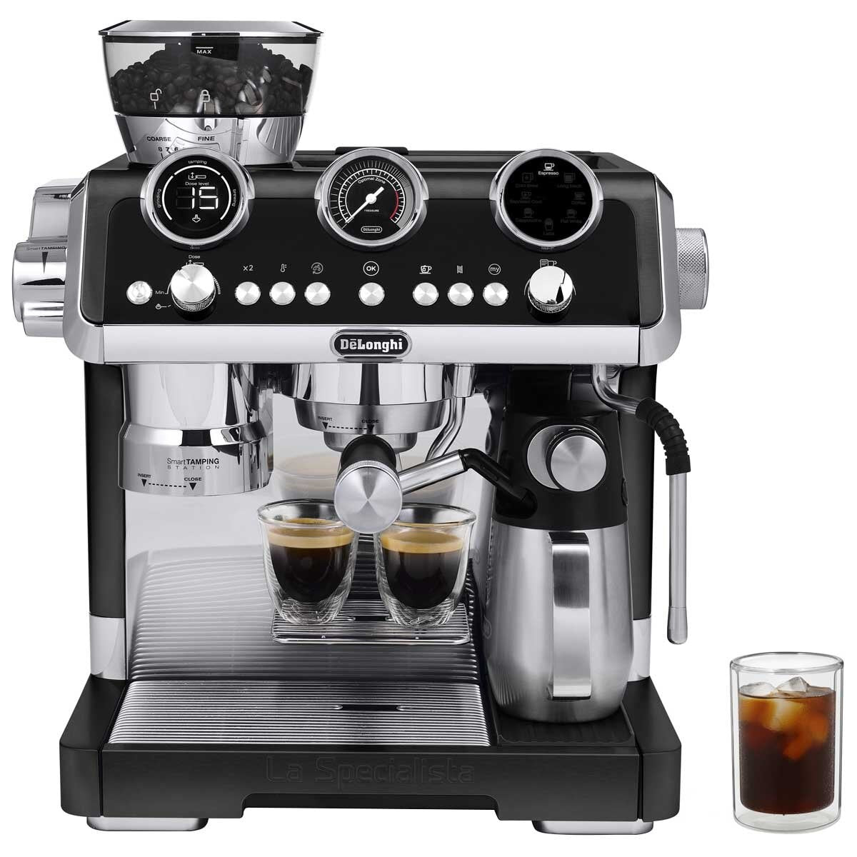 De'Longhi La Specialista Maestro EC9865BM Cold Brew & Espresso Machine with Cold Extraction Technology, Sensor Grinding, and LatteCrema System