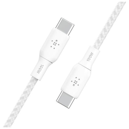 Belkin BoostCharge 3M USB-C to USB-C Cable White - CAB014BT3MWH