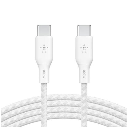 Belkin BoostCharge 3M USB-C to USB-C Cable White - CAB014BT3MWH