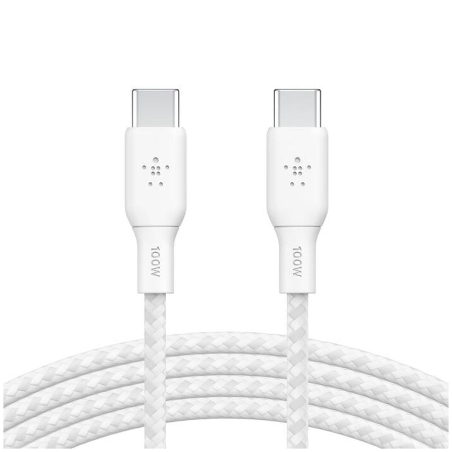 Belkin BoostCharge 3M USB-C to USB-C Cable White - CAB014BT3MWH - SuperSaverAU - view 1
