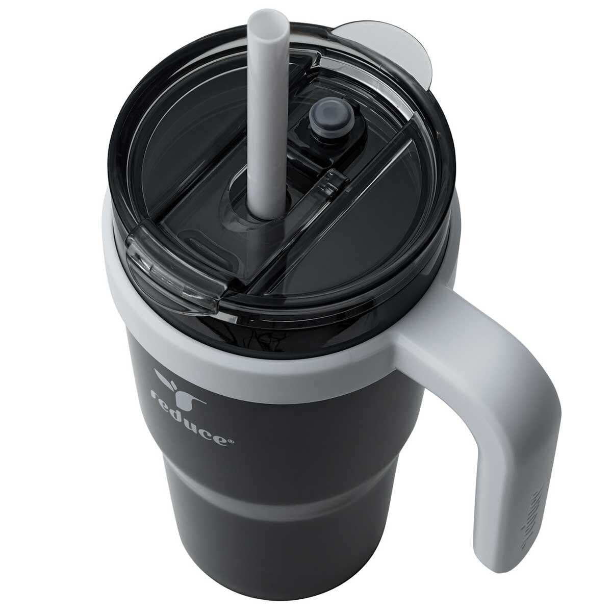Reduce Cold1 Tumbler 700ml x 2 Pack Black - Keeps Drinks Cold for 24 Hours - Fits Cupholders - Soft Sit Base