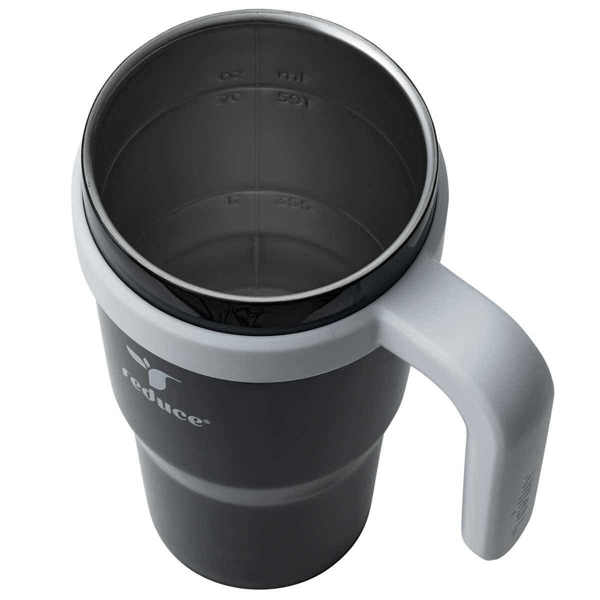 Reduce Cold1 Tumbler 700ml x 2 Pack Black - Keeps Drinks Cold for 24 Hours - Fits Cupholders - Soft Sit Base
