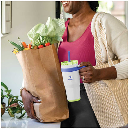 Reduce Cold1 Tumbler 700ml x 2 Pack Black - Keeps Drinks Cold for 24 Hours - Fits Cupholders - Soft Sit Base