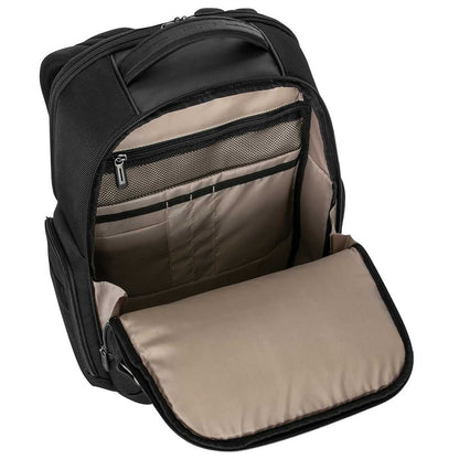 Targus Mobile Elite Backpack 39cm SafePort Sling Protection System Water Resistant Breathable Mesh Multiple Pockets