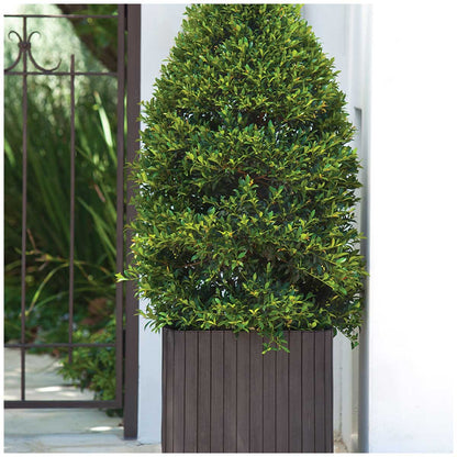 Keter Cube Planter Small And Medium 2 Piece Set - Weatherproof, UV Protected, Matte Finish, No Assembly Required