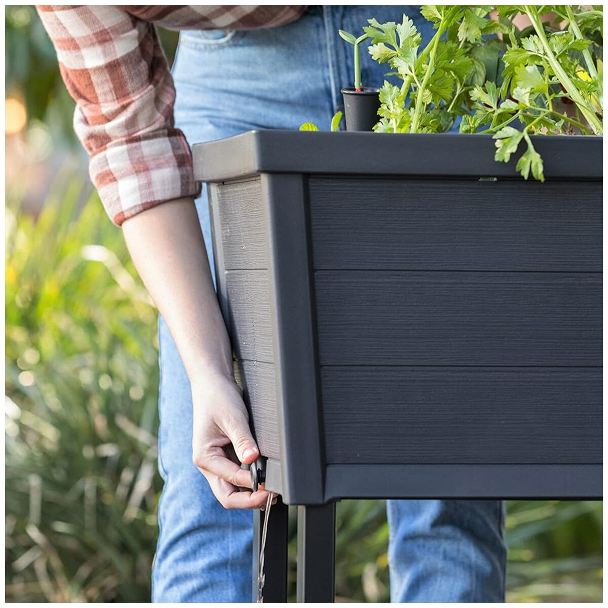 Keter Alfresco Garden Bed Black