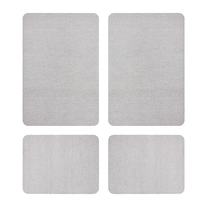 Creative Home Ideas Multi-Purpose Kitchen Mat Large And Small Pack 4 Piece Charcoal