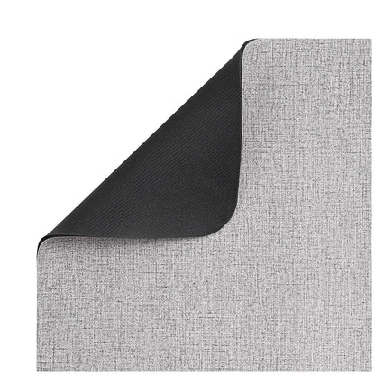 Creative Home Ideas Multi-Purpose Kitchen Mat Large And Small Pack 4 Piece Charcoal