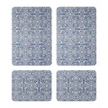 Creative Home Ideas Multi-Purpose Kitchen Mat Large And Small Pack 4 Piece Blue - SuperSaverAU - view 2