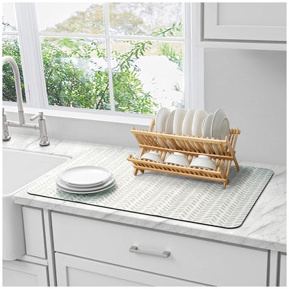 Creative Home Ideas Multi-Purpose Kitchen Mat Large And Small Pack 4 Piece Sage