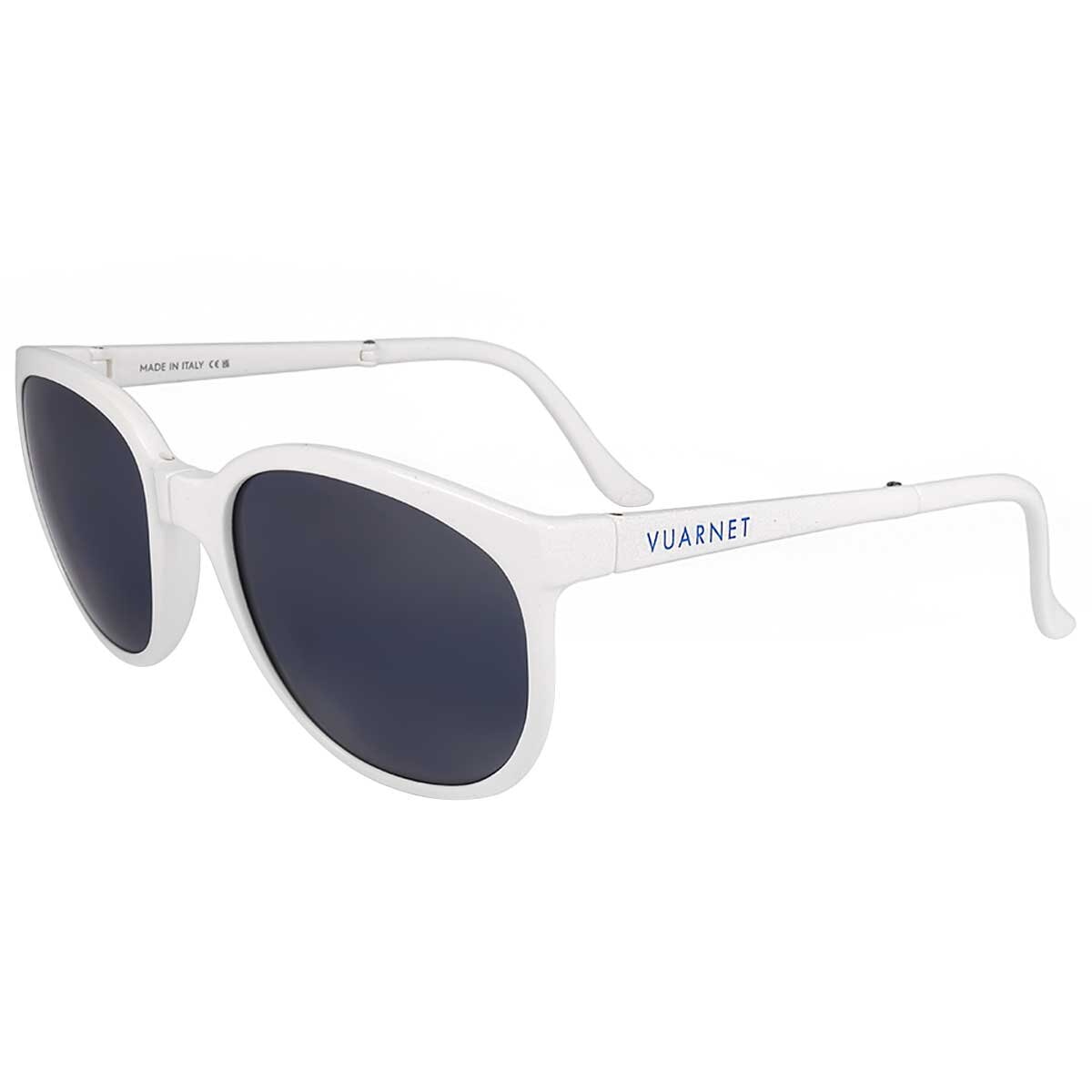Vuarnet Legend 02 Foldable Men's Polarised Round Sunglasses Blue Lens 55 mm - SuperSaverAU - view 1