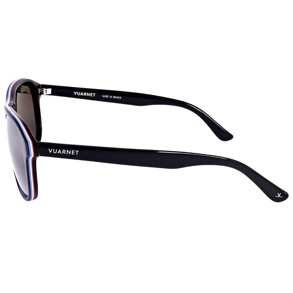 Vuarnet Men's Polarised Square Sunglasses 58 mm Grey Lens Blue Frame - SuperSaverAU - view 3