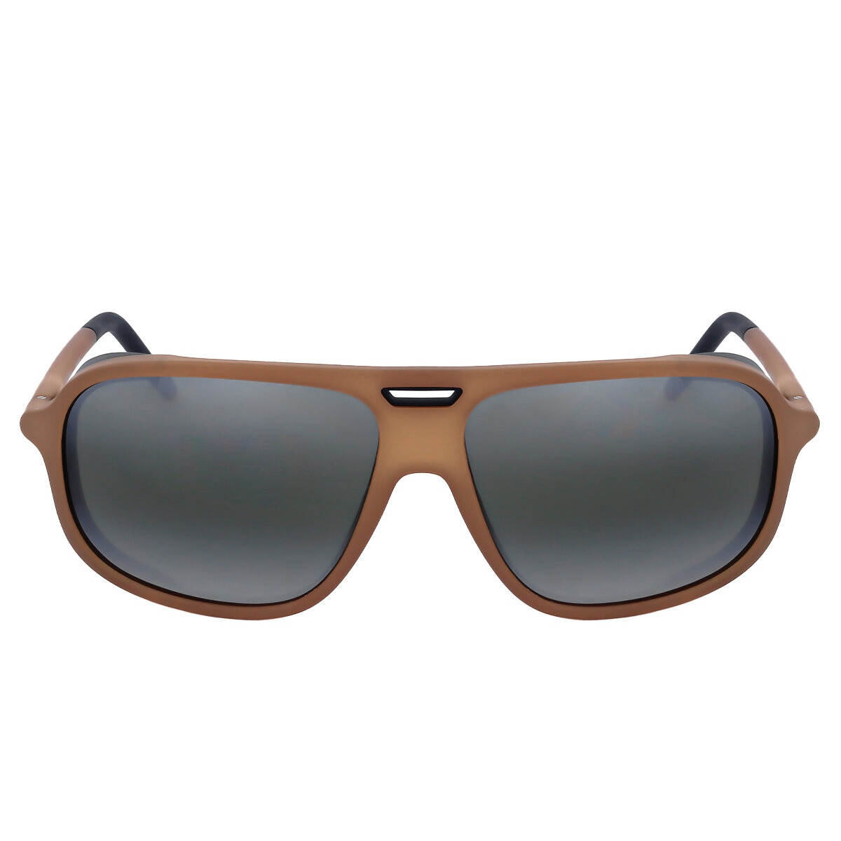 Vuarnet Ice Large Men's Sunglasses with Removable Side Shields, Grey Lens, Amber Frame - SuperSaverAU - view 2