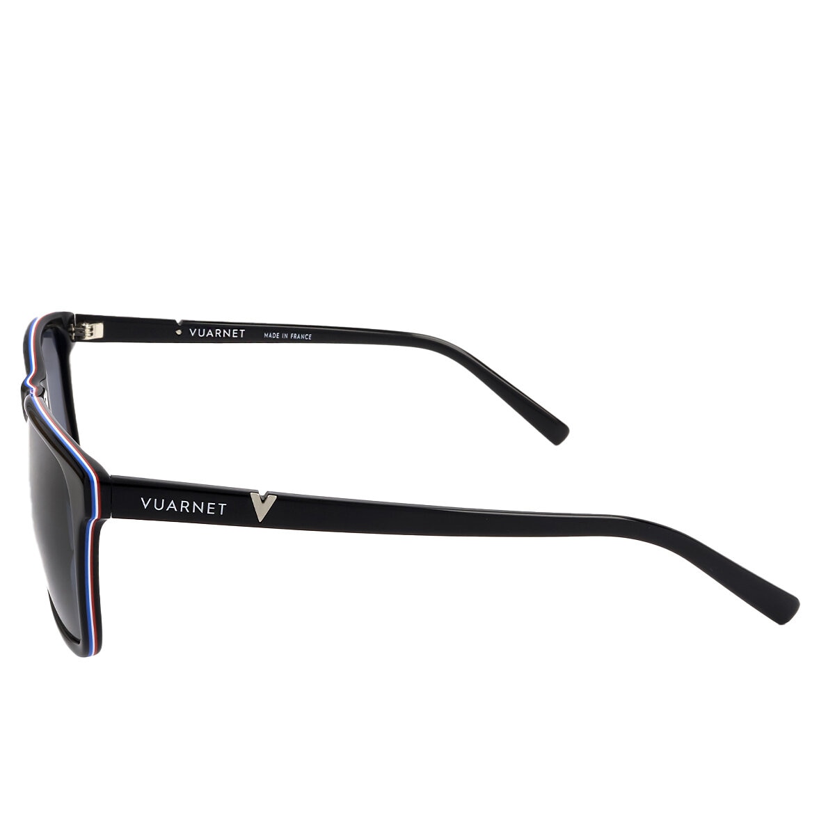 Vuarnet Belvedere Men's Square Acetate Sunglasses, Polarised Blue Lenses, 56 mm - SuperSaverAU - view 3
