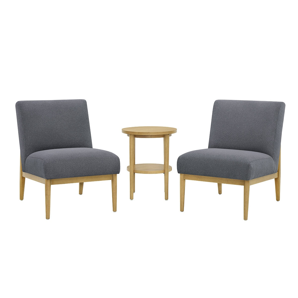 Thomasville Fabric Chair And Accent 3 Piece Table Set