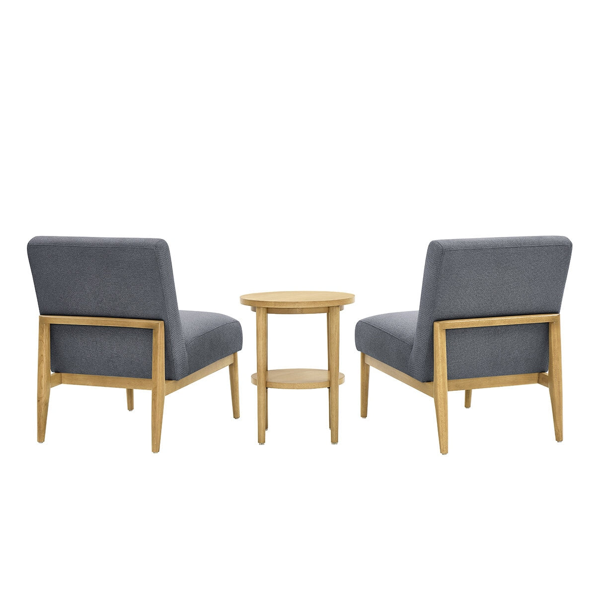 Thomasville Fabric Chair And Accent 3 Piece Table Set